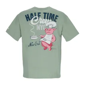 Maglietta Uomo Ne Half Time Tee Newera Green Med/white