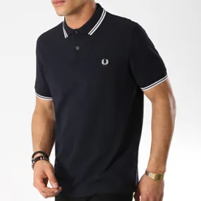 Polo manica corta Twin Tipped M3600 Navy White